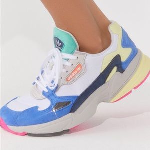 Adidas Falcon Sneakers in White Multi